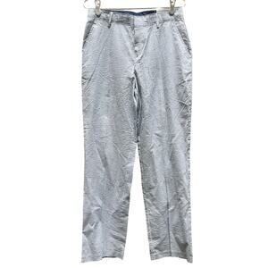 Izod Regular Fit Blue and White Stripe Seersucker Pants 100% Cotton Boy's 20